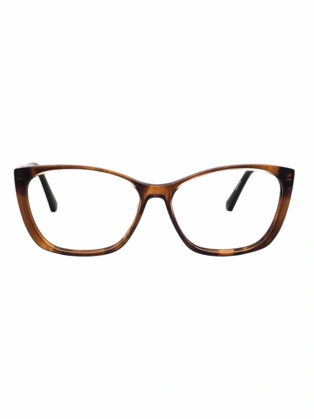Swarovski SK5383 Cat Eye Eyeglasses NWT Brown Havana Gold Crystal Frames 54mm